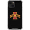 Iowa State University Primary Logo Black iPhone 14 Clear Case